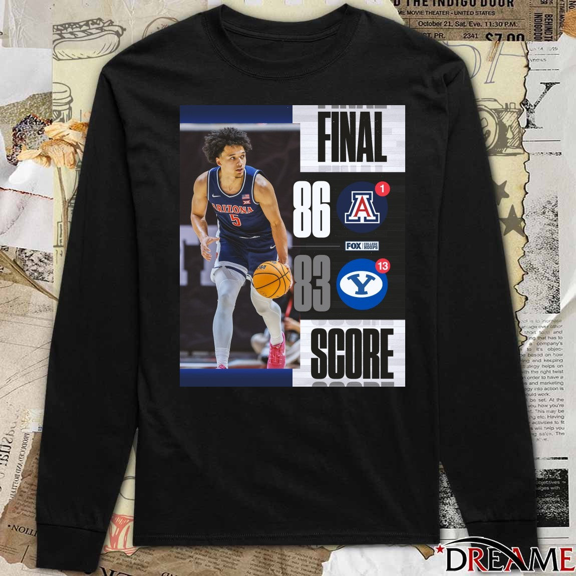 Arizona Wildcats Vs BYU Cougars Final Score 86 – 83 January 26, 2026 Poster t-shirt