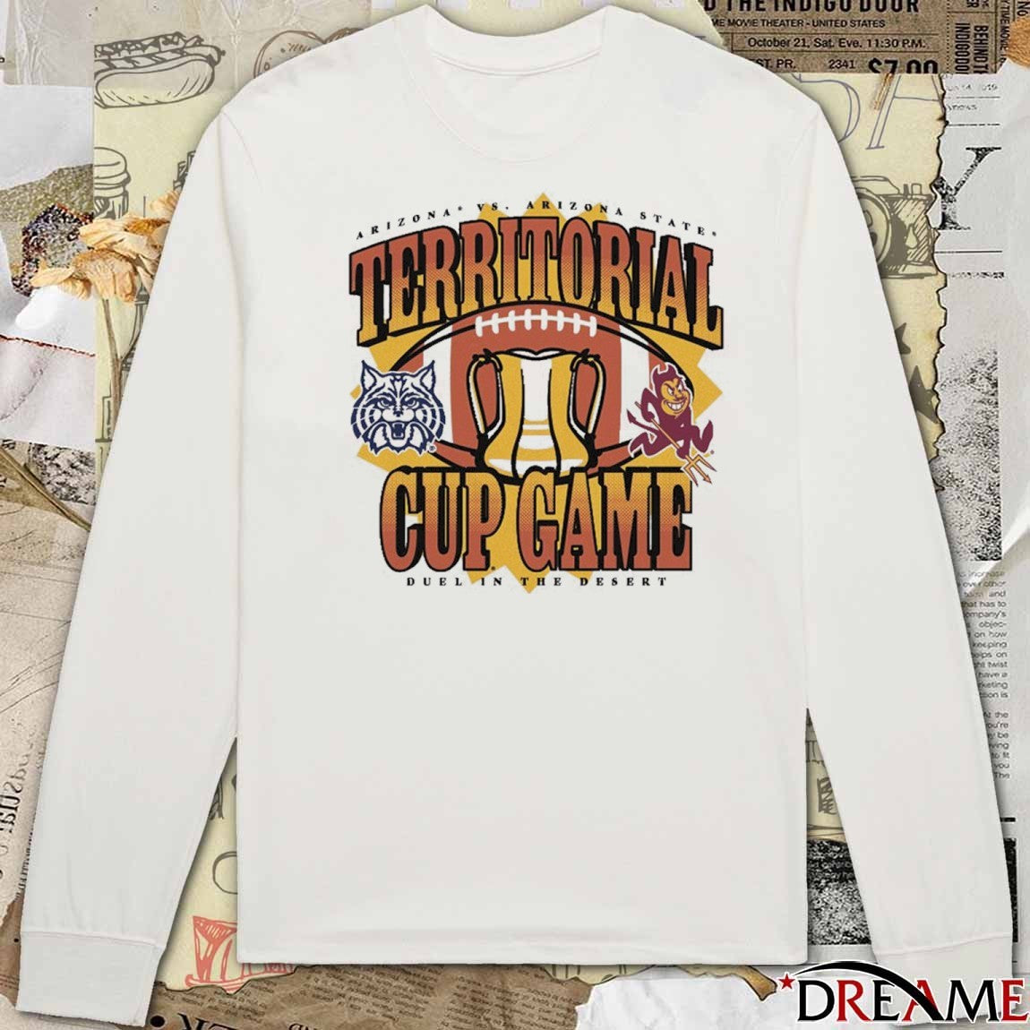 Arizona Wildcats vs. Arizona State Sun Devils Territorial Cup Game Duel In The Desert t-shirt