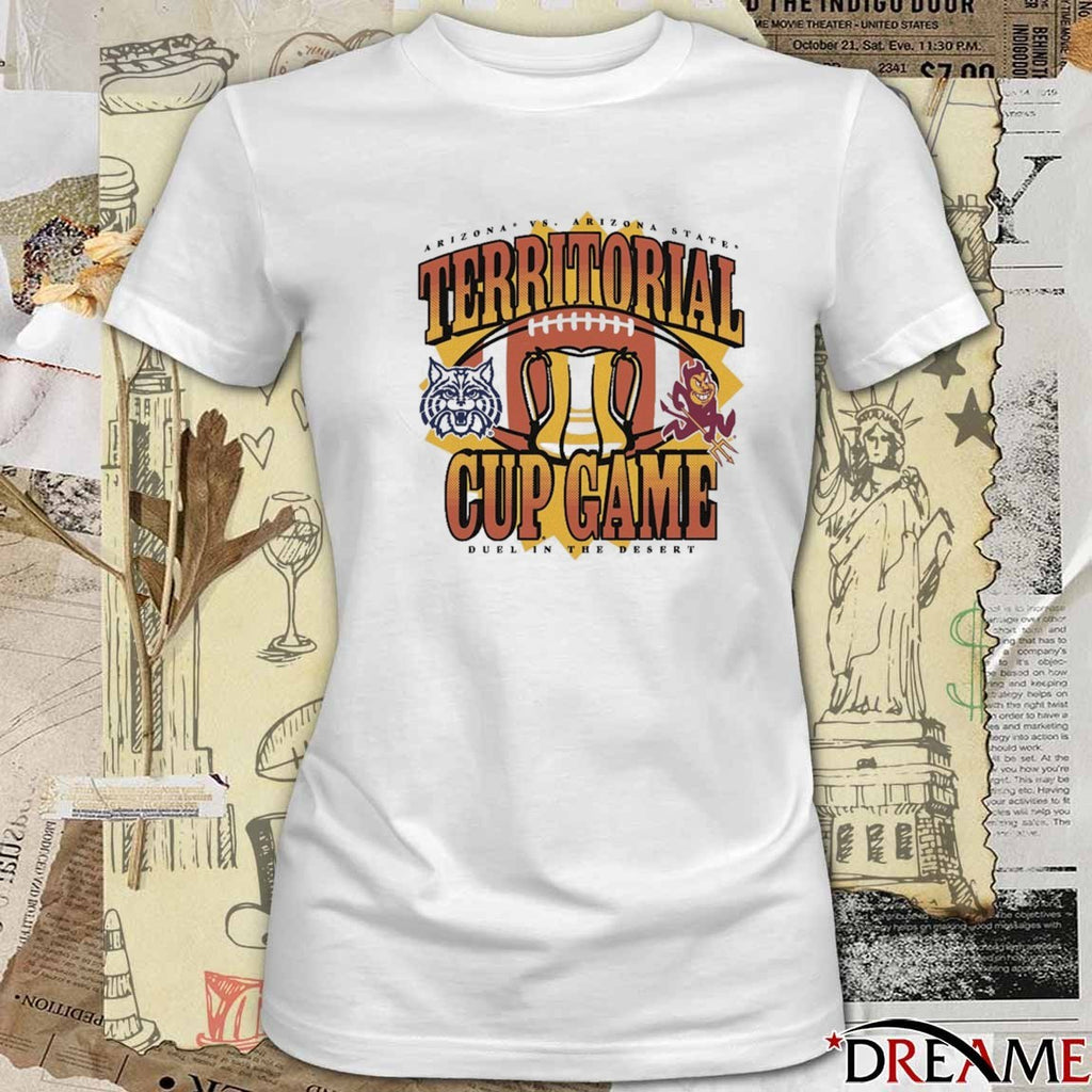 Arizona Wildcats vs. Arizona State Sun Devils Territorial Cup Game Duel In The Desert t-shirt