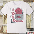 Arkansas Razorback Basketball Hogs University of Arkansas Faded Court Crew t-shirt
