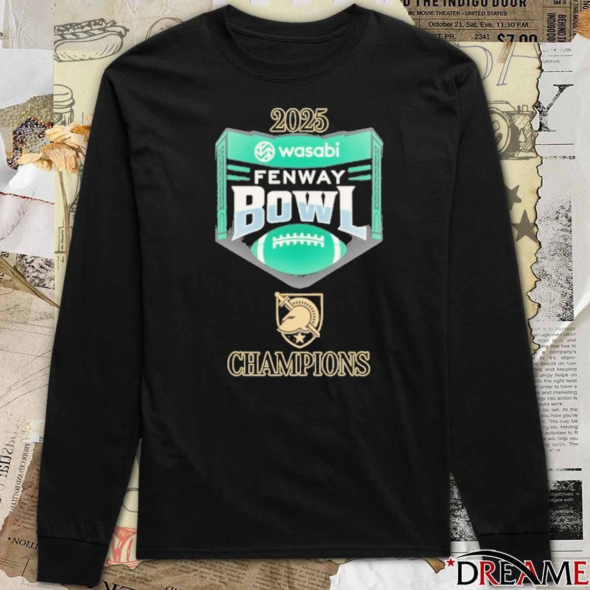 Army Black Knights 2025 Wasabi Fenway Bowl Champions t-shirt