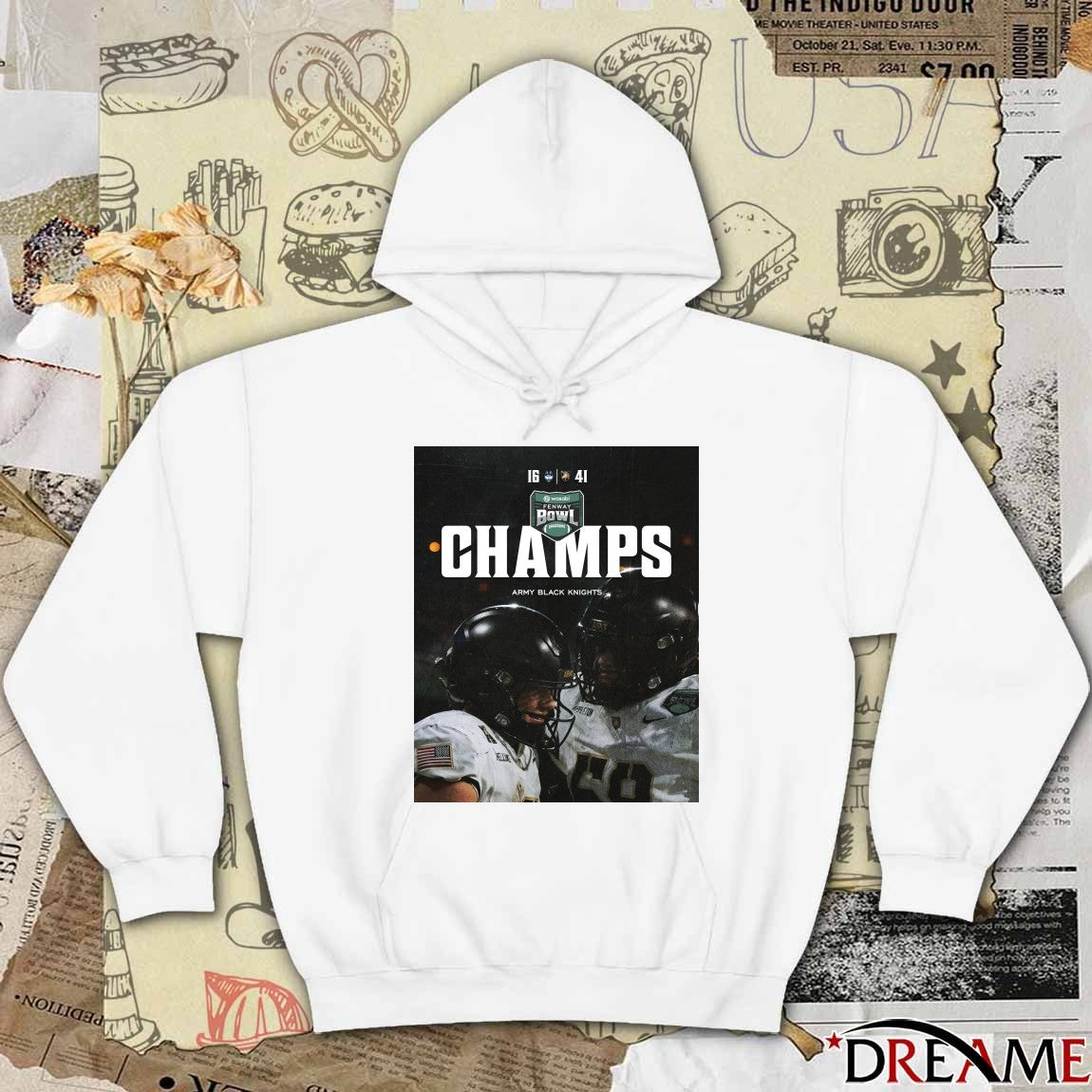 Army Black Knights Defeats UConn Huskies 2025 Wasabi Fenway Bowl Champions Poster t-shirt