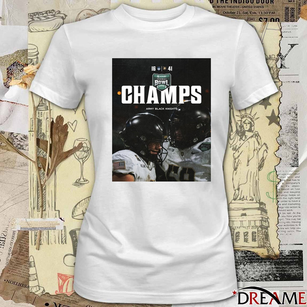 Army Black Knights Defeats UConn Huskies 2025 Wasabi Fenway Bowl Champions Poster t-shirt