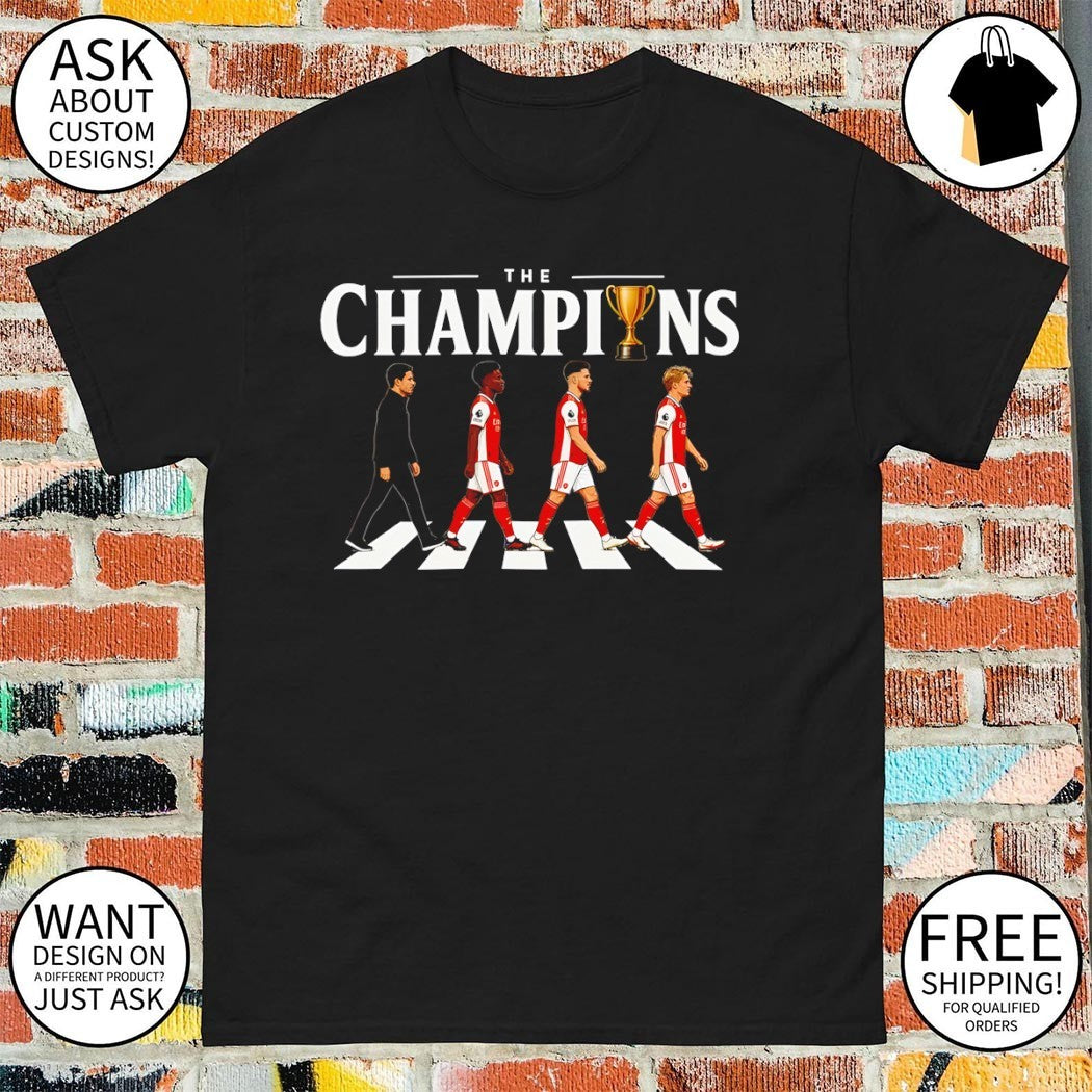 Arsenal FC The Champions 25 26 Gooners Abbey Road inspired shirt
