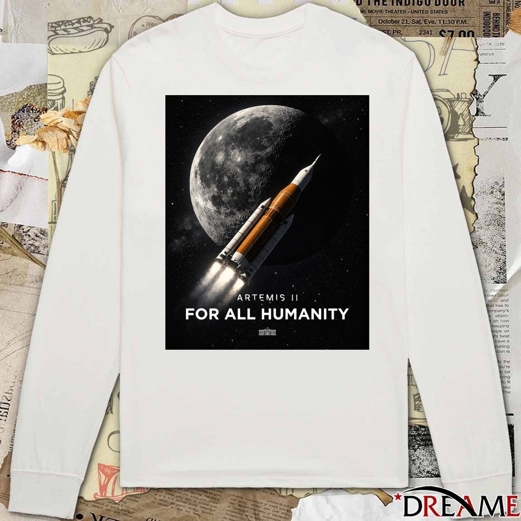 Artemis II For All Humanity The White House Poster t-shirt