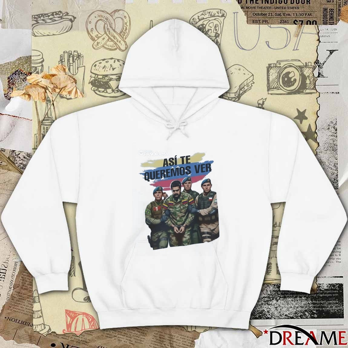 Asi Te Queremos Ver – Maduro Arrested Satire t-shirt
