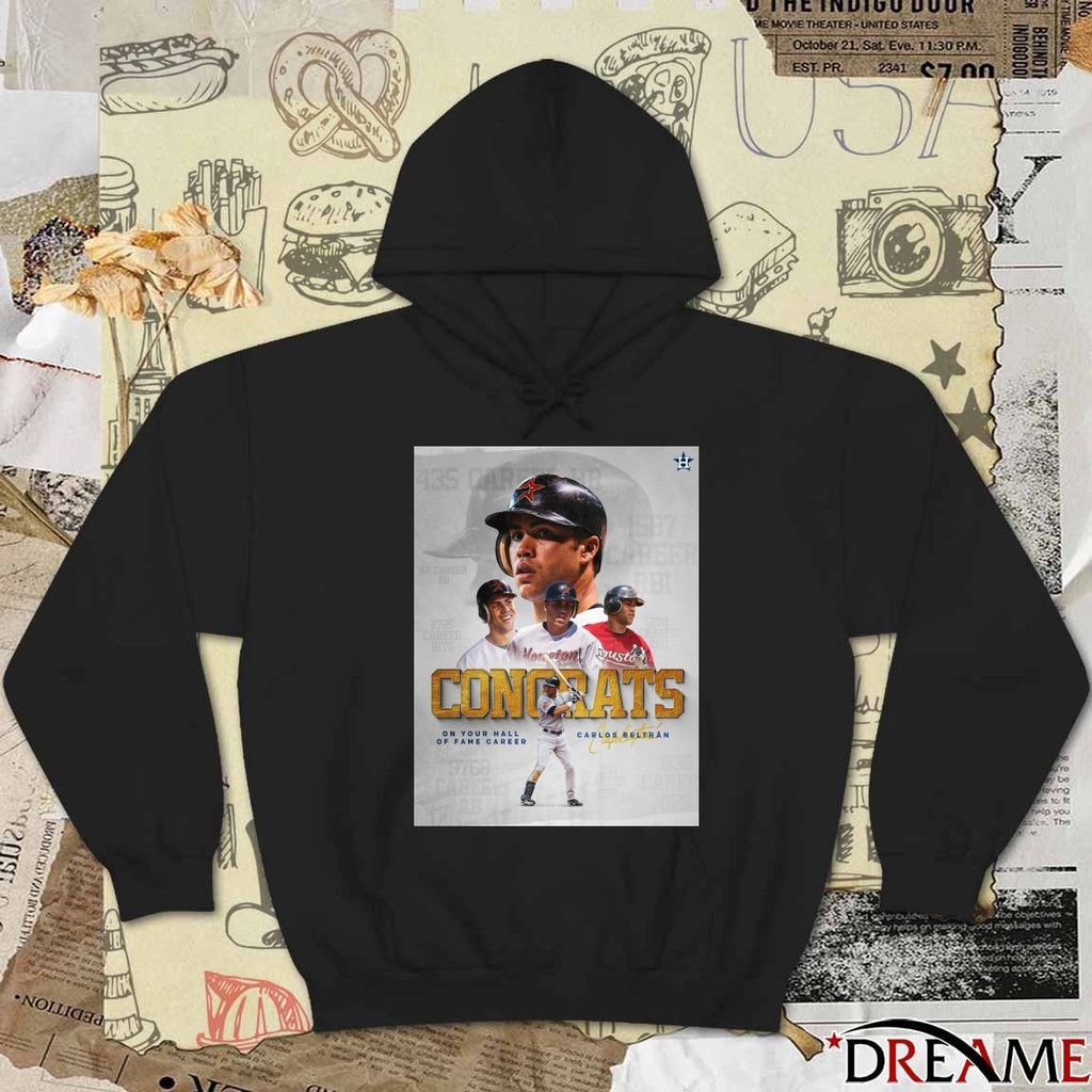 Astros Congrats Carlos Beltrán On Your Hall Of Fame Career Signature Poster t-shirt