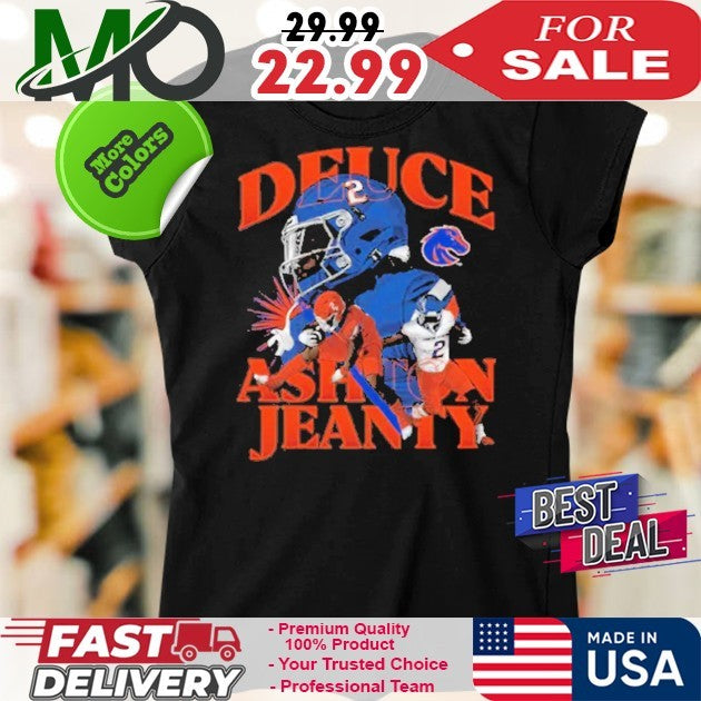 Athlete’s Thread Youth Boise State Broncos Black Ashton Jeanty Shirt