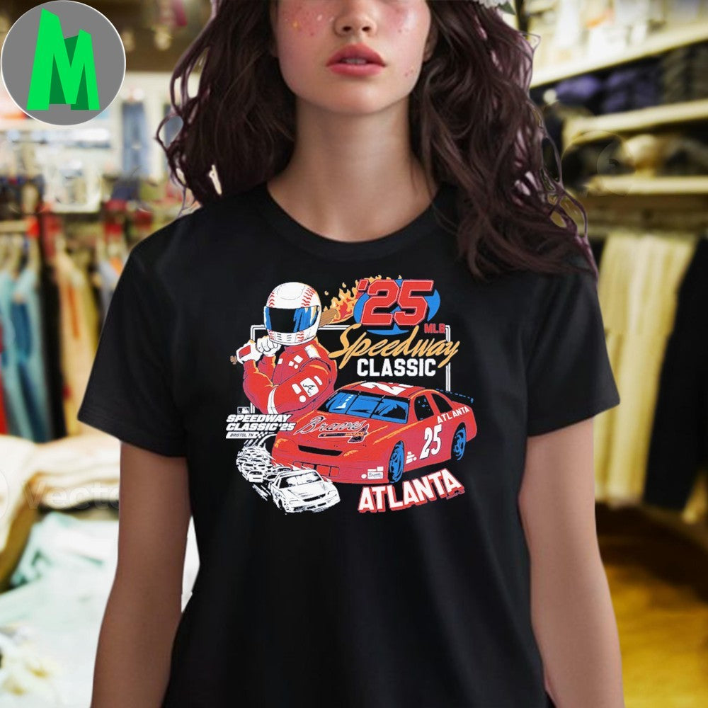 Atlanta Braves 25th Anniversary Speedway Classic T-Shirt