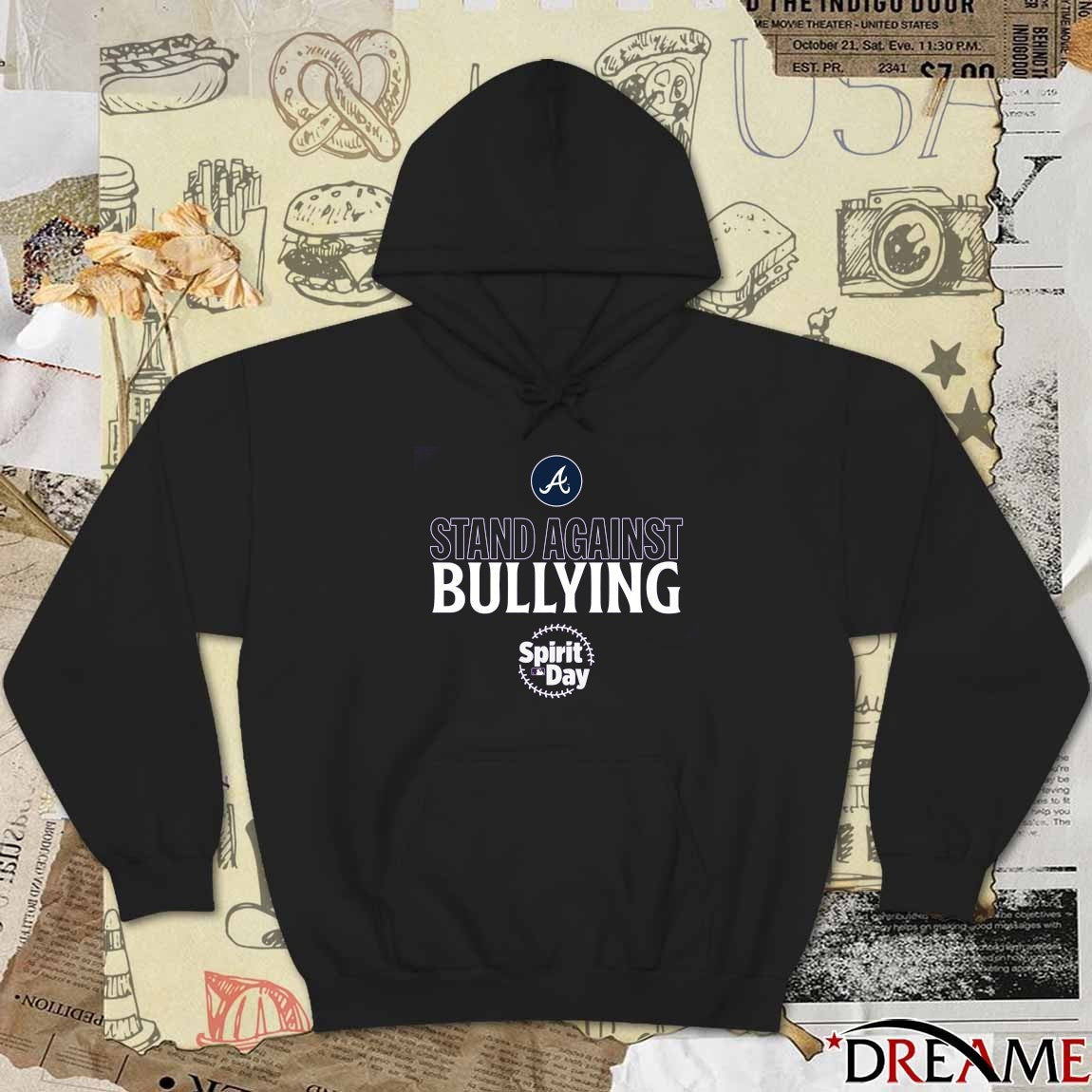 Atlanta Braves Stand Against Bullying 2025 MLB Spirit Day t-shirt