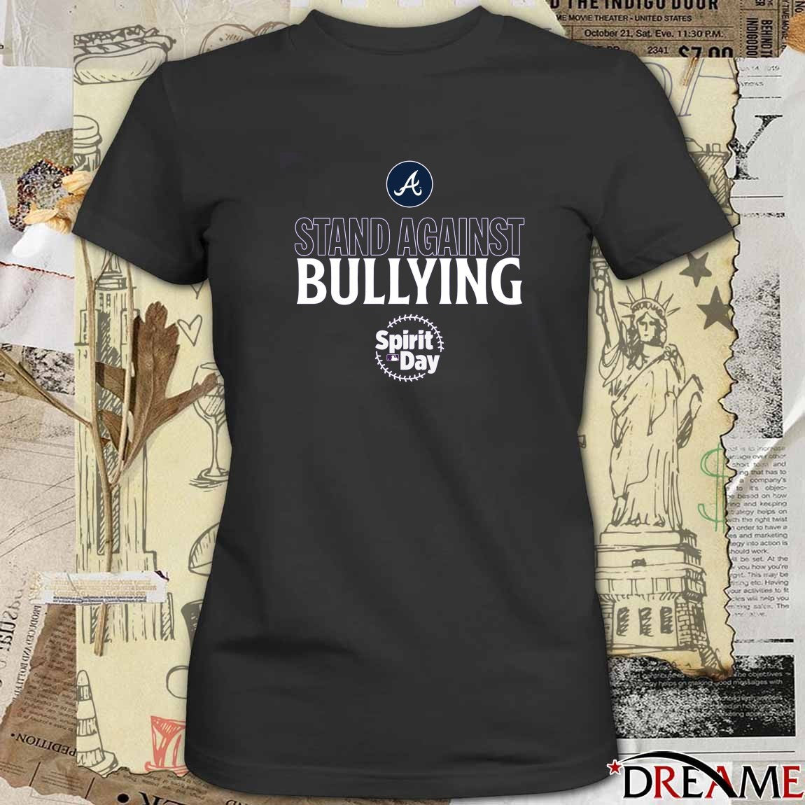Atlanta Braves Stand Against Bullying 2025 MLB Spirit Day t-shirt
