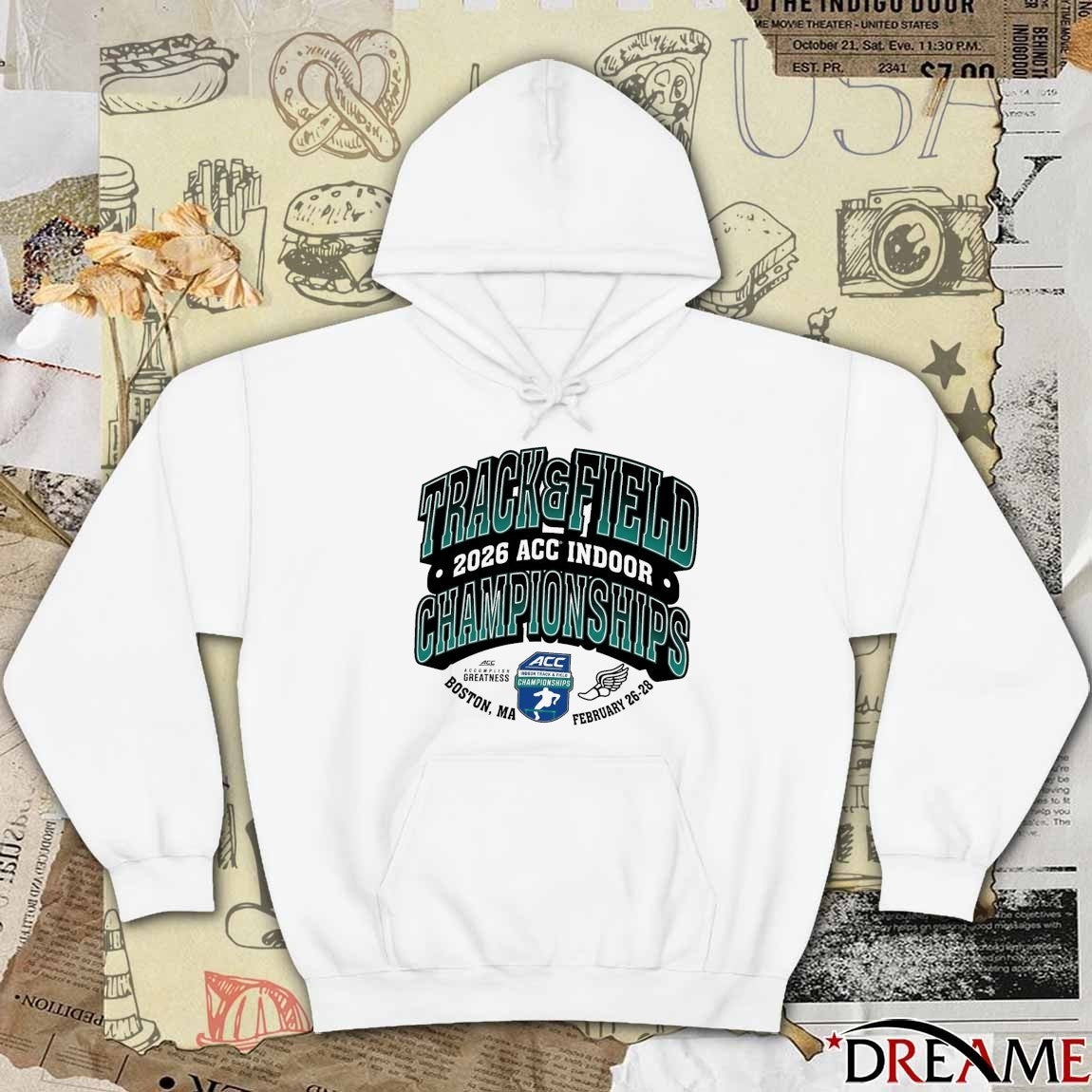 Atlantic Coast Conference Men’s And Women’s Indoor Track And Field Championships Boston, Ma February 26-28 t-shirt