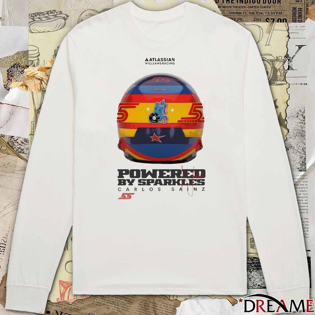 Atlassian Williams Racing Powered By Sparkles Carlos Sainz t-shirt