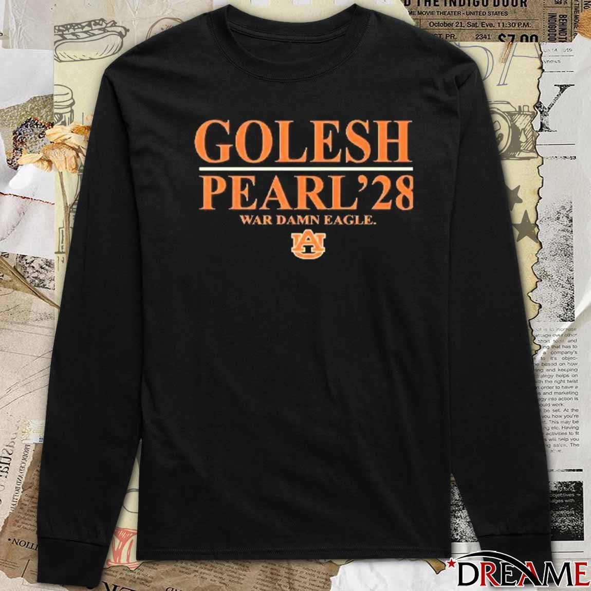 Auburn Tigers Golesh Pearl ’28 War Damn Eagle new t-shirt