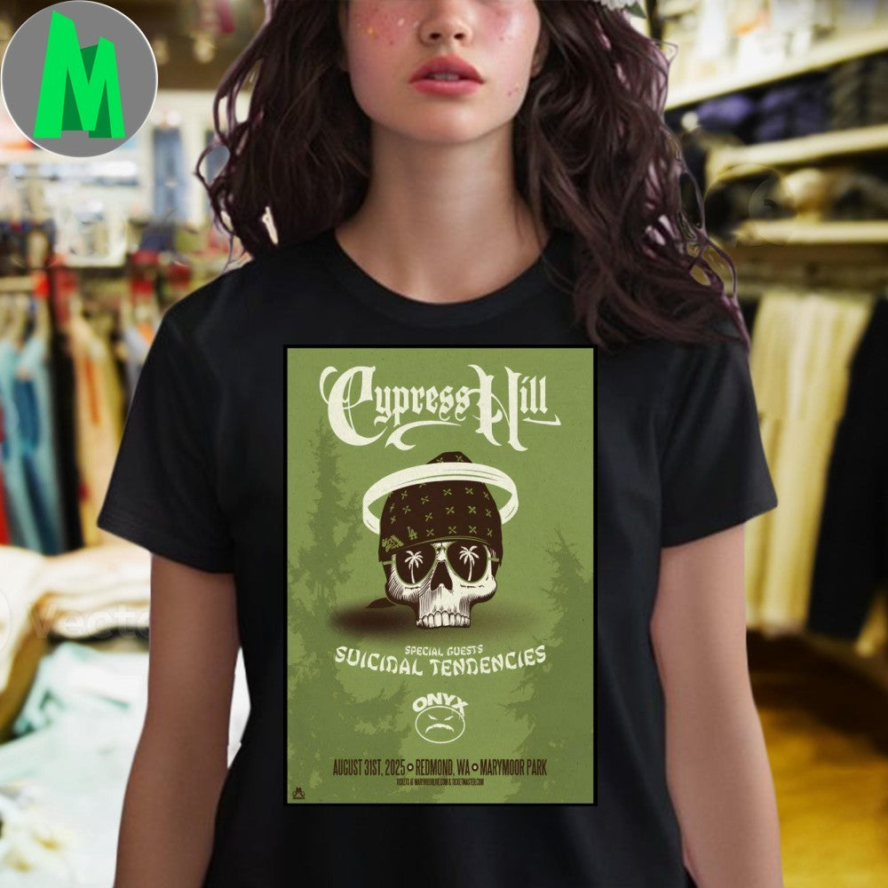 Aug 31 2025 Live Cypress Hill Marymoor Amphitheater in Redmond, WA Poster Shirt