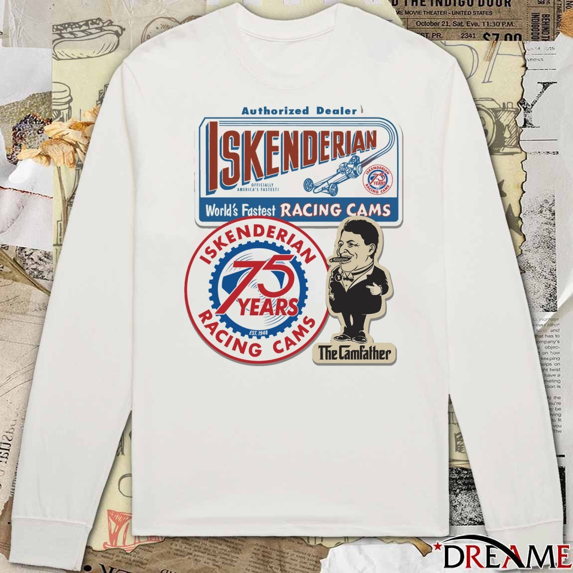 Authorized Dealer Iskenderian World’s Fastest Racing Cams The Camfather t-shirt