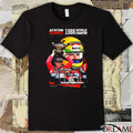 Ayrton Senna’s 1988 Champion San Marino Canada Detroit Great Britain Germany Hungary Belgium Japan Signature t-shirt