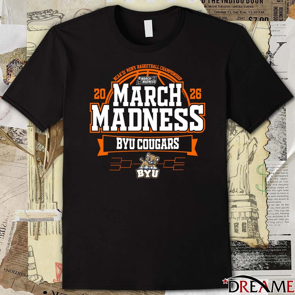 BYU Cougars 2026 NCAA DI Men’s Basketball Championship March Madness t-shirt