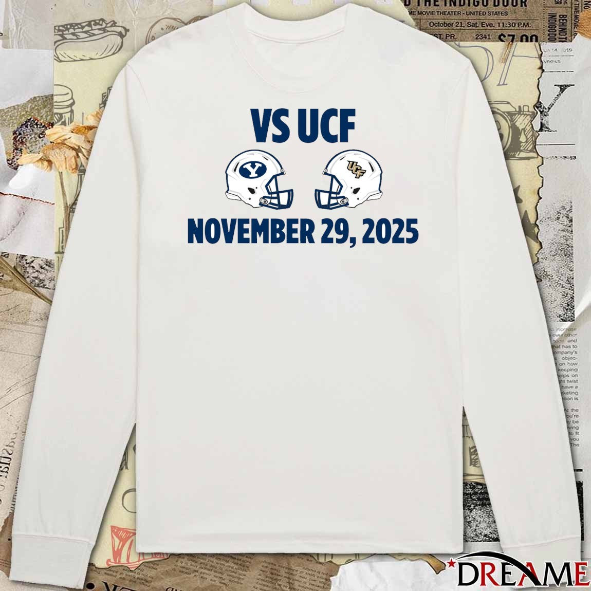 BYU Cougars vs UCF Knights November 29 2025 Helmets t-shirt