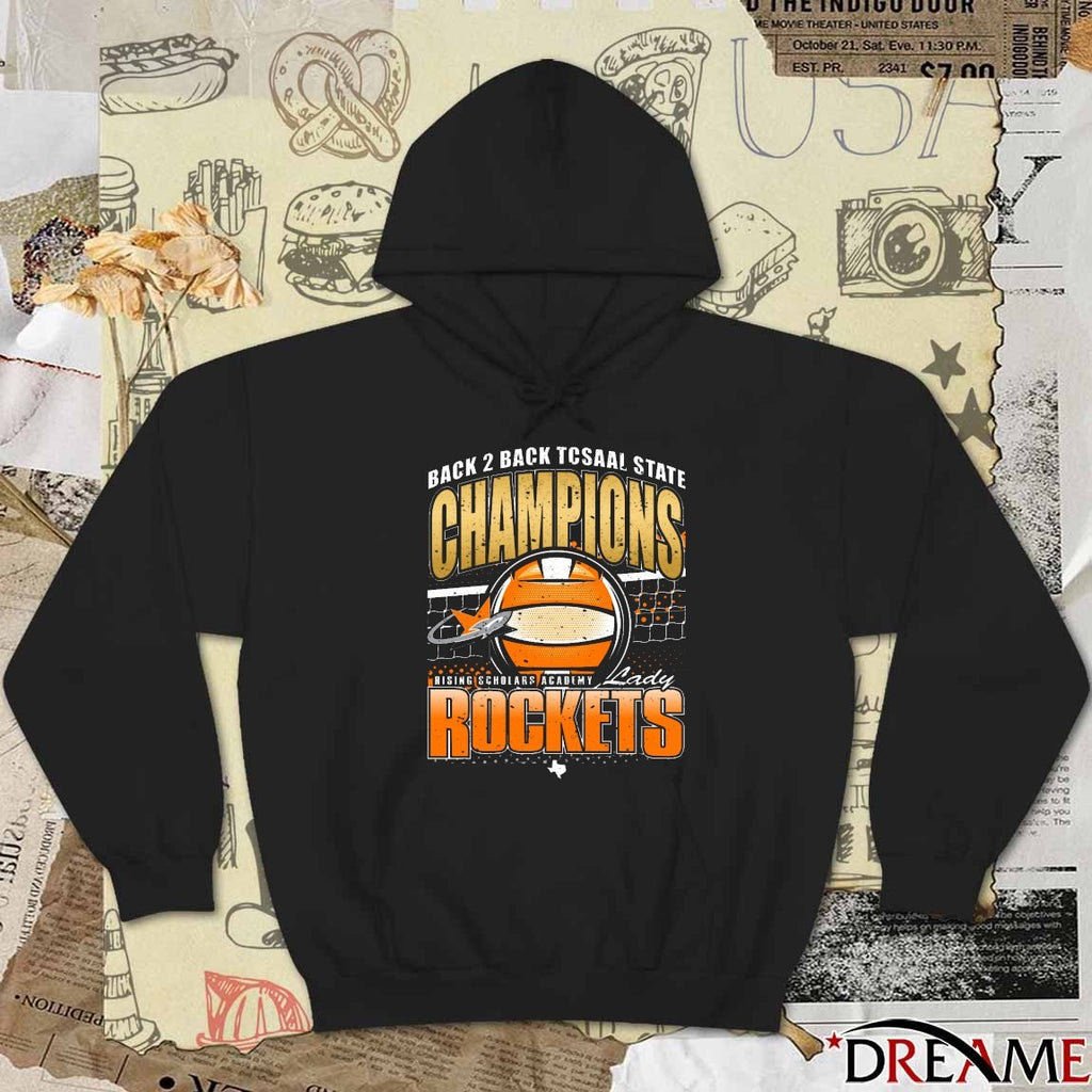 Back 2 Back Tcsaal State Champions Rising Scholars Academy Lady Rockets t-shirt