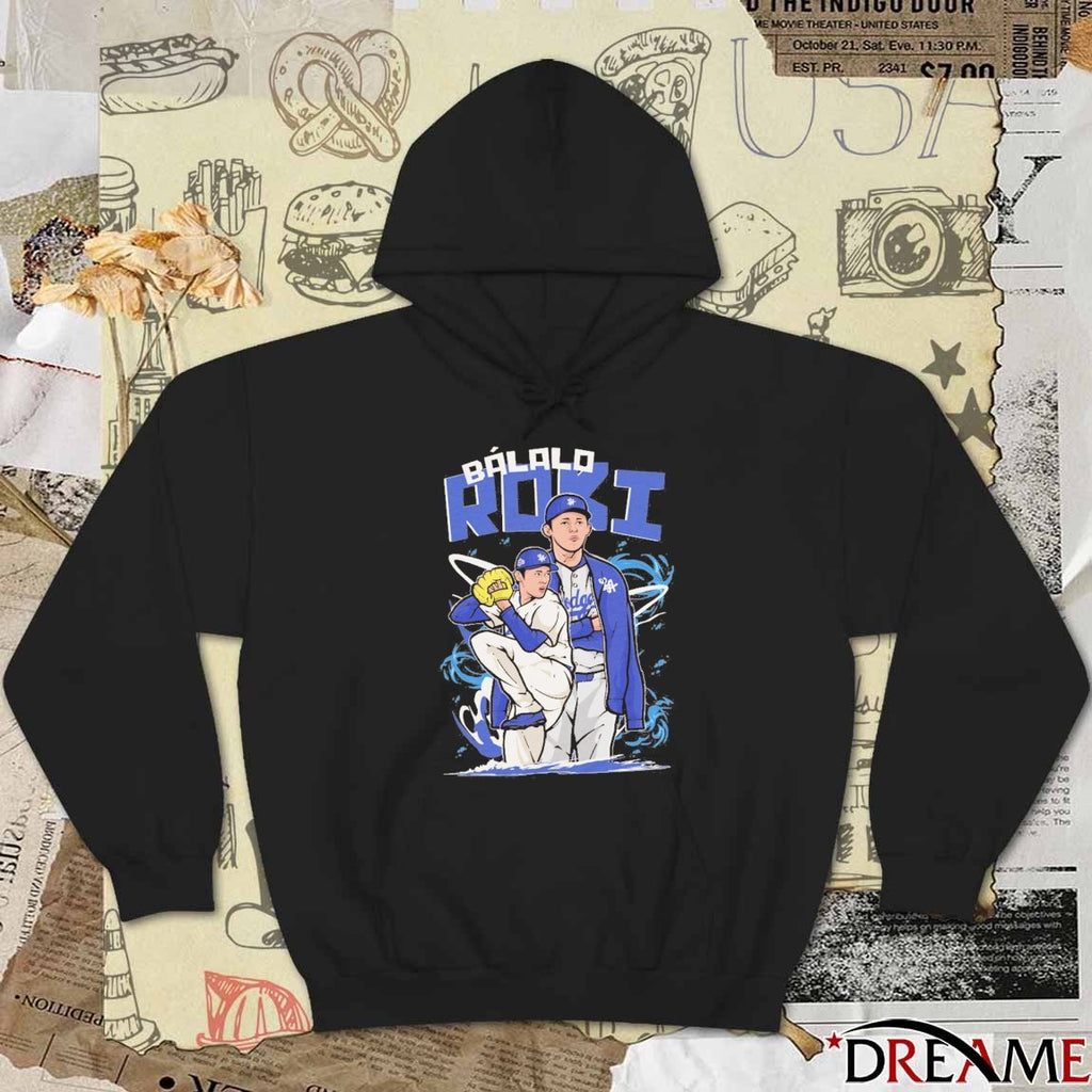 Báilalo Roki Sasaki Los Angeles Dodgers MLB Baseball Painting t-shirt