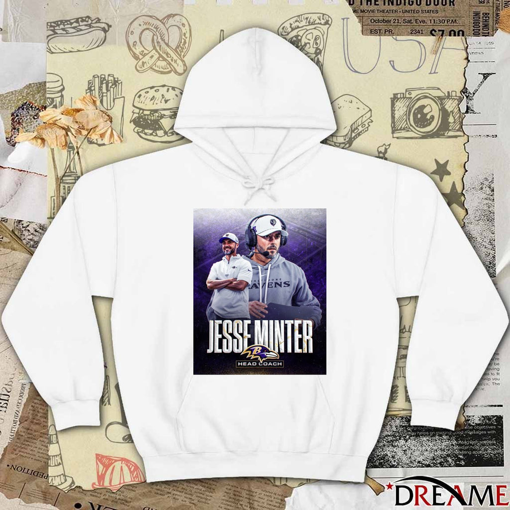 Baltimore Ravens Jesse Minter Head Coach Poster t-shirt