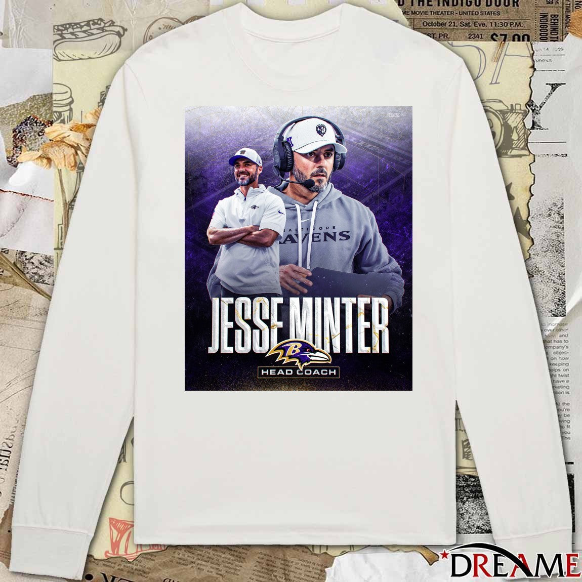 Baltimore Ravens Jesse Minter Head Coach Poster t-shirt