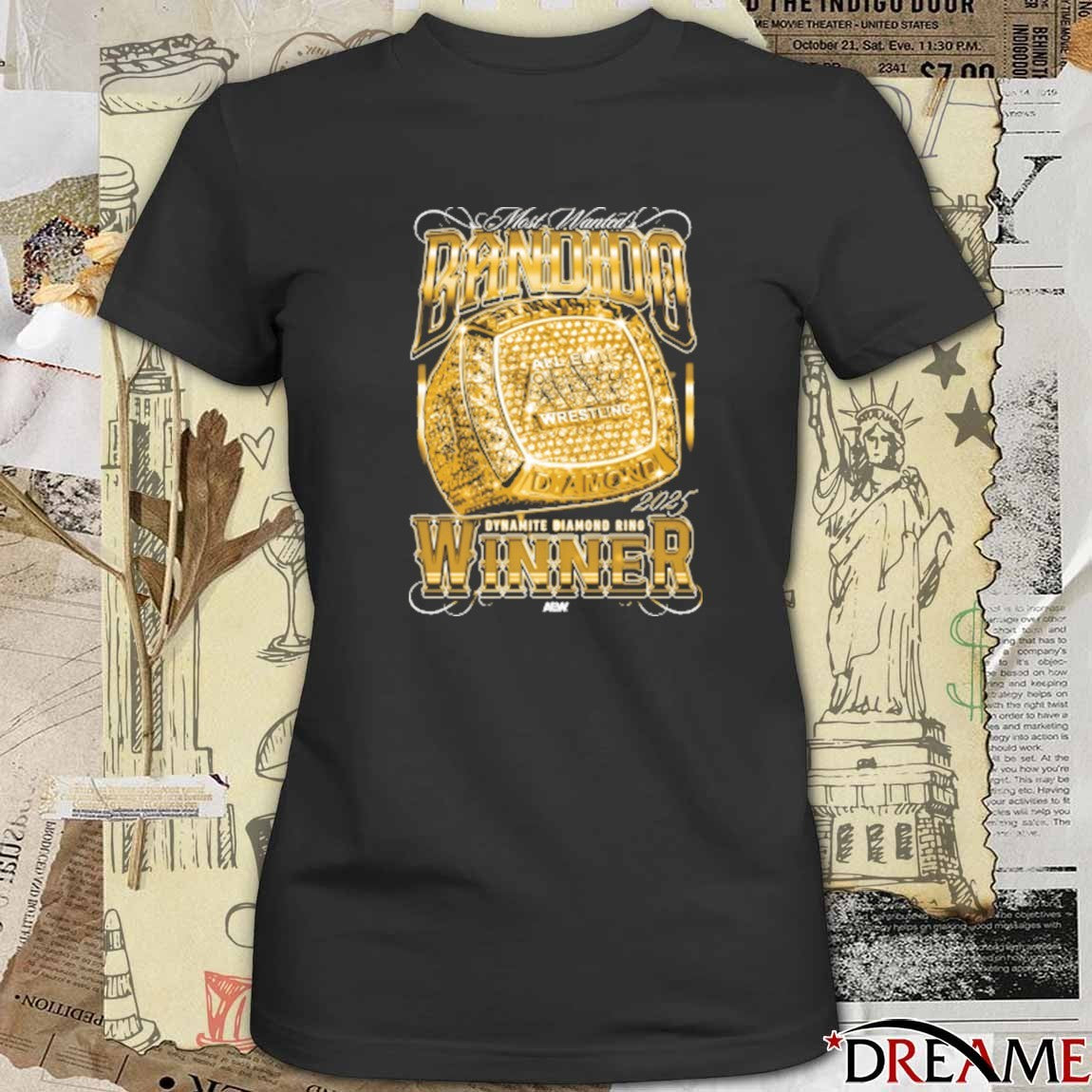 Bandido – Dynamite Diamond Ring Winner 2025 AEW t-shirt