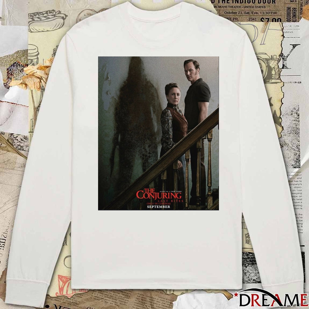 Based On A True Story The Conjuring Last Rites First Communion Only In Cinemas September 2026 Poster t-shirt