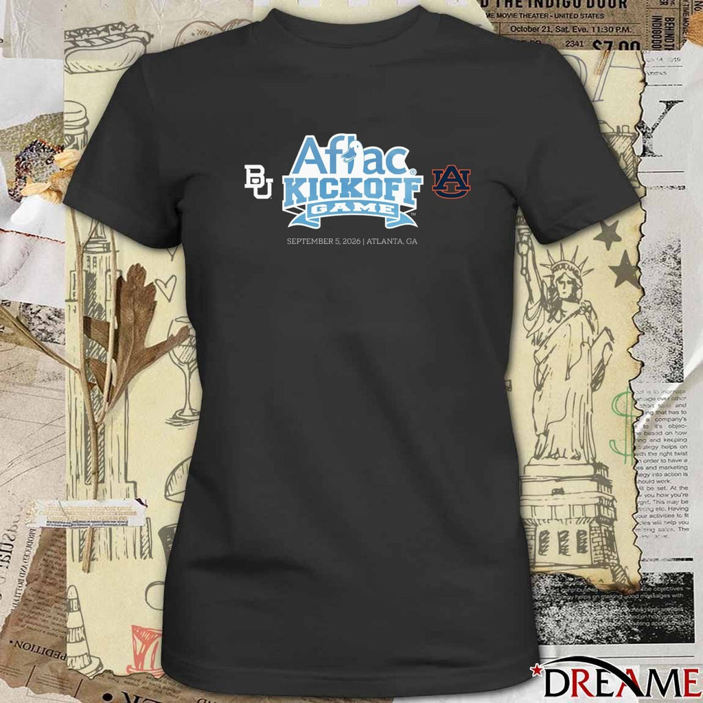Baylor Bears vs Auburn Tigers Aflac Kickoff Game September 5 2026 Atlanta, GA t-shirt