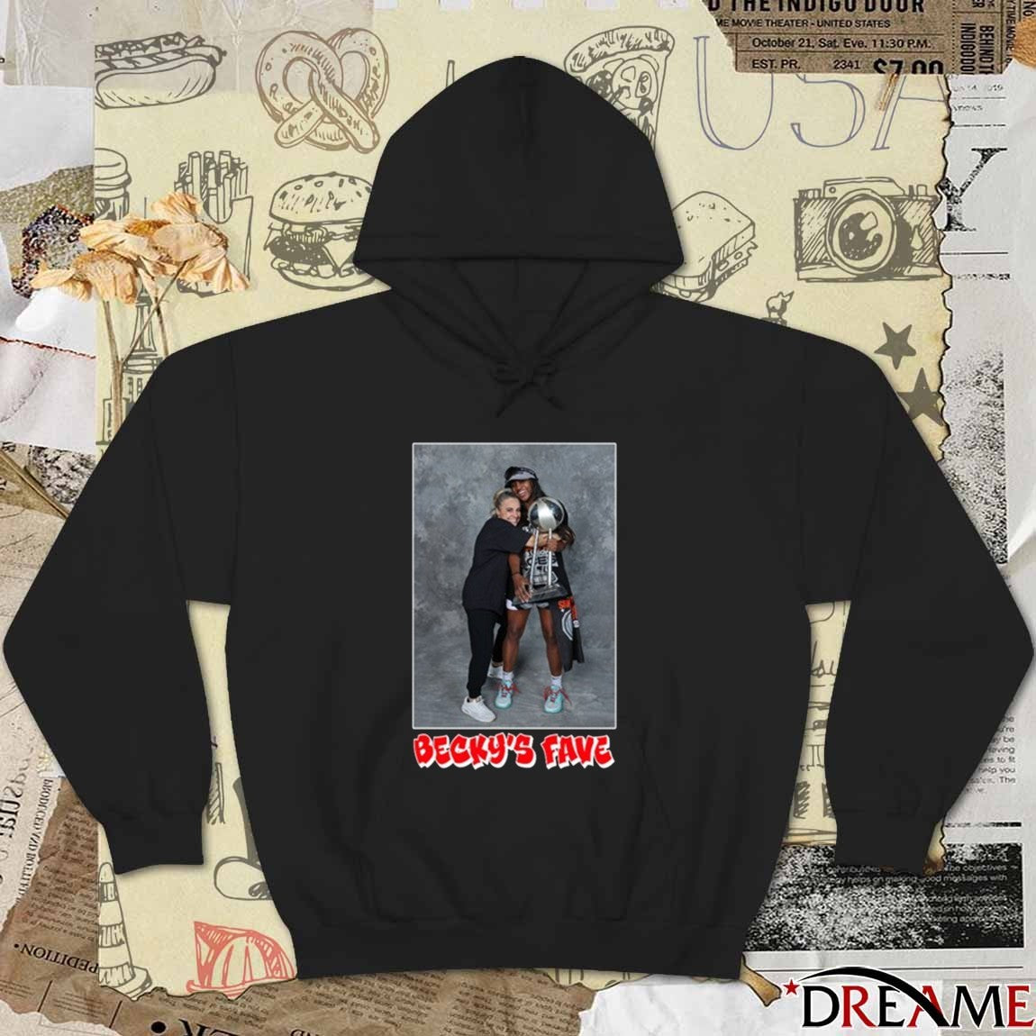 Becky’s Fave Jackie Las Vegas Aces Becky Hammon And Jackie Young t-shirt
