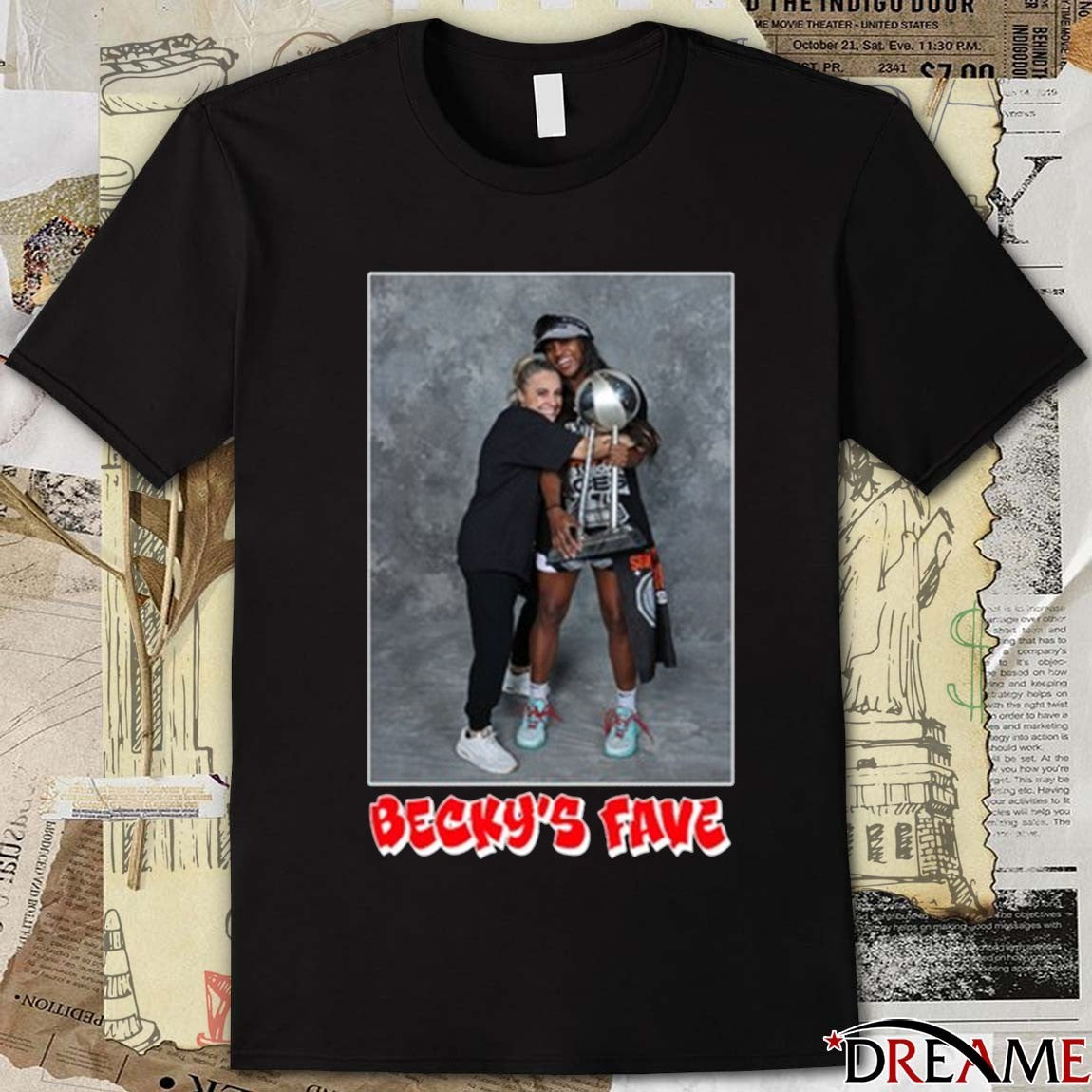Becky’s Fave Jackie Las Vegas Aces Becky Hammon And Jackie Young t-shirt