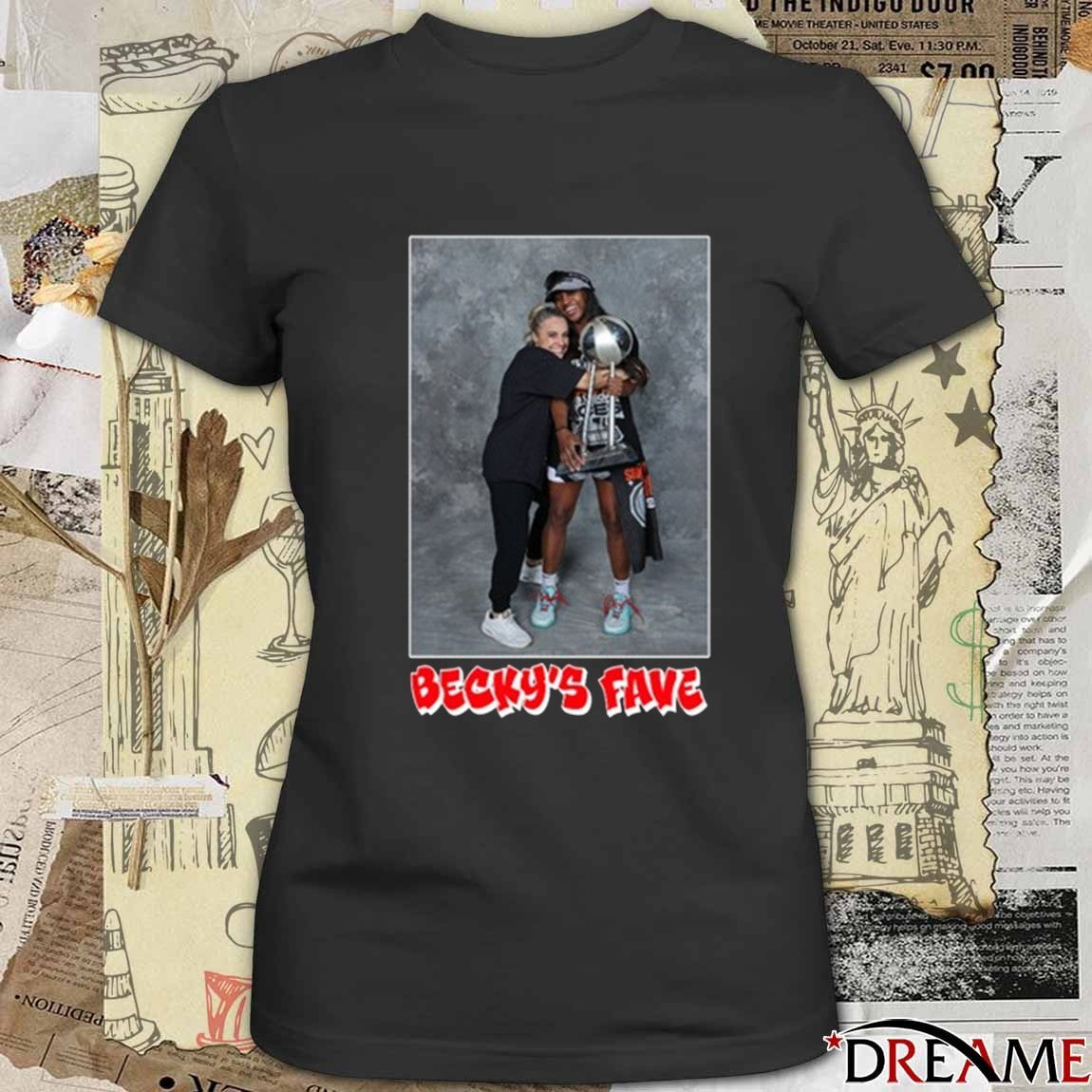 Becky’s Fave Jackie Las Vegas Aces Becky Hammon And Jackie Young t-shirt