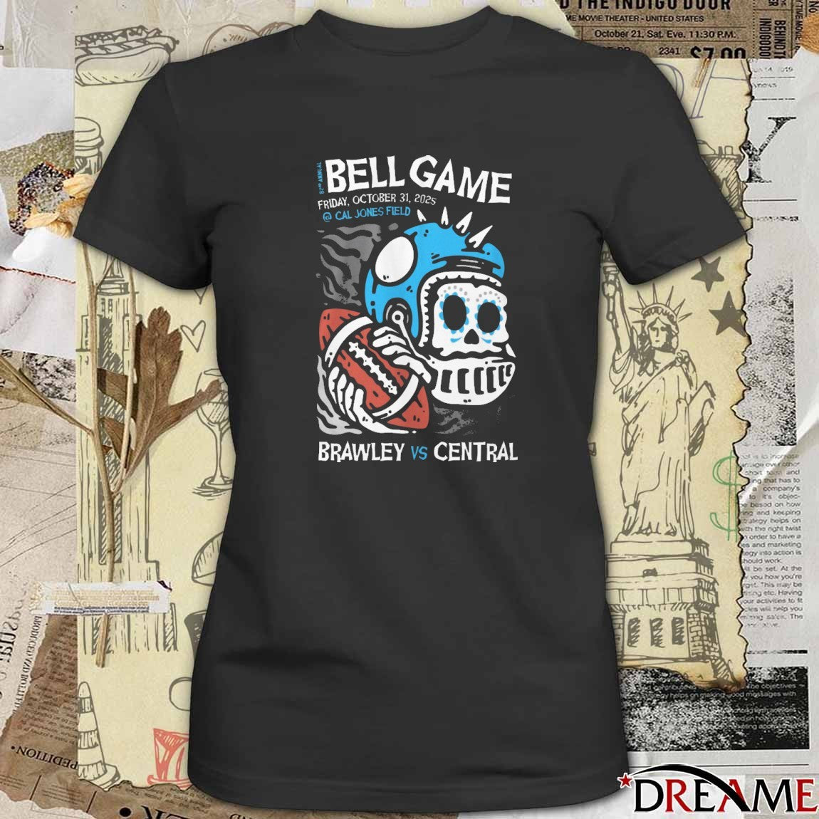 Bell Game Friday October 31 2025 Cal Jones Field Brawley Vs Central t-shirt