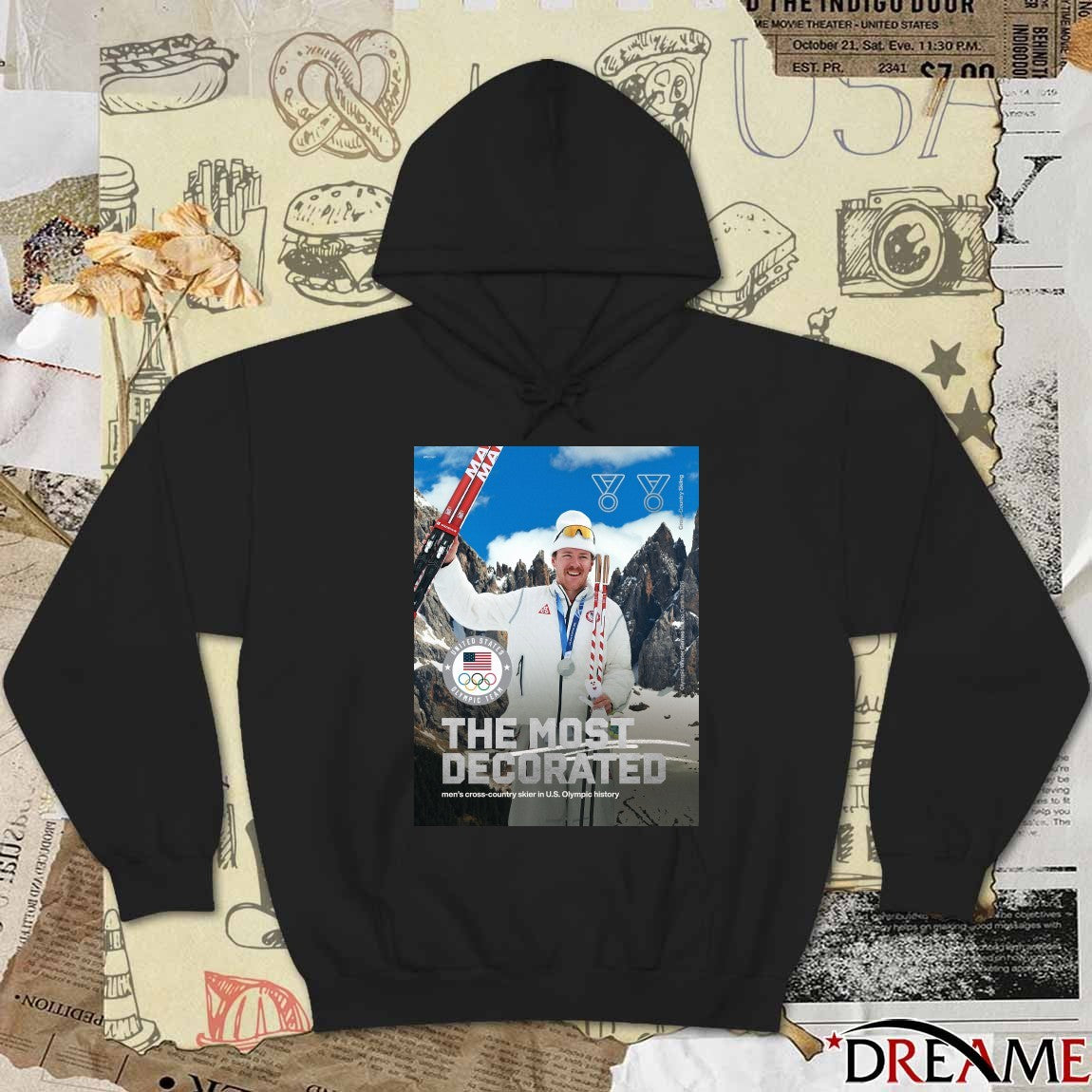 Ben Ogden The Most Decorated Men’s Cross-country Skier In U.S Olympic History Poster t-shirt
