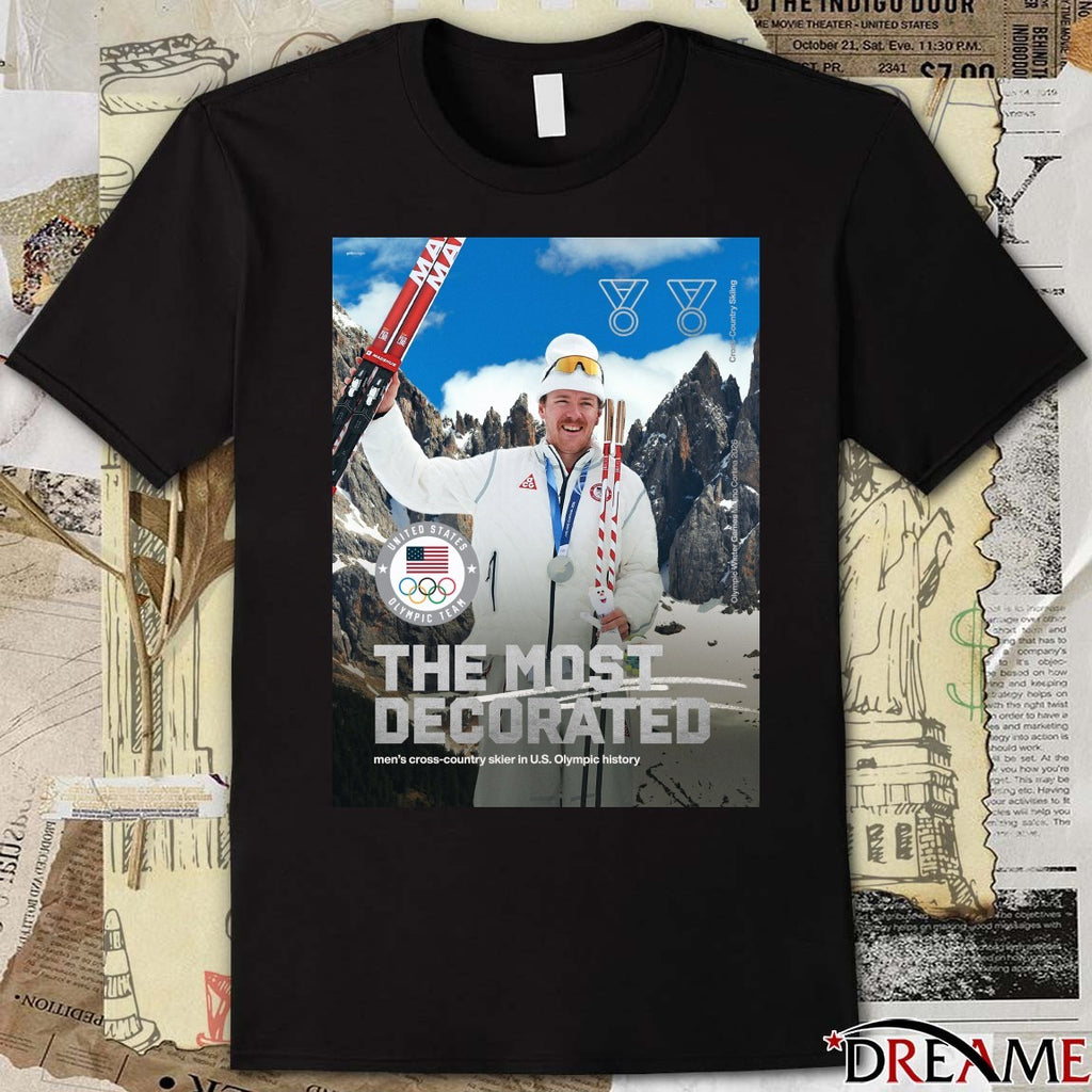 Ben Ogden The Most Decorated Men’s Cross-country Skier In U.S Olympic History Poster t-shirt