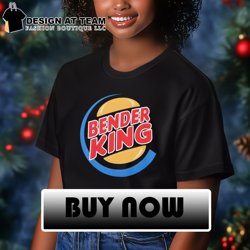 Bender King Burger King parody logo shirt
