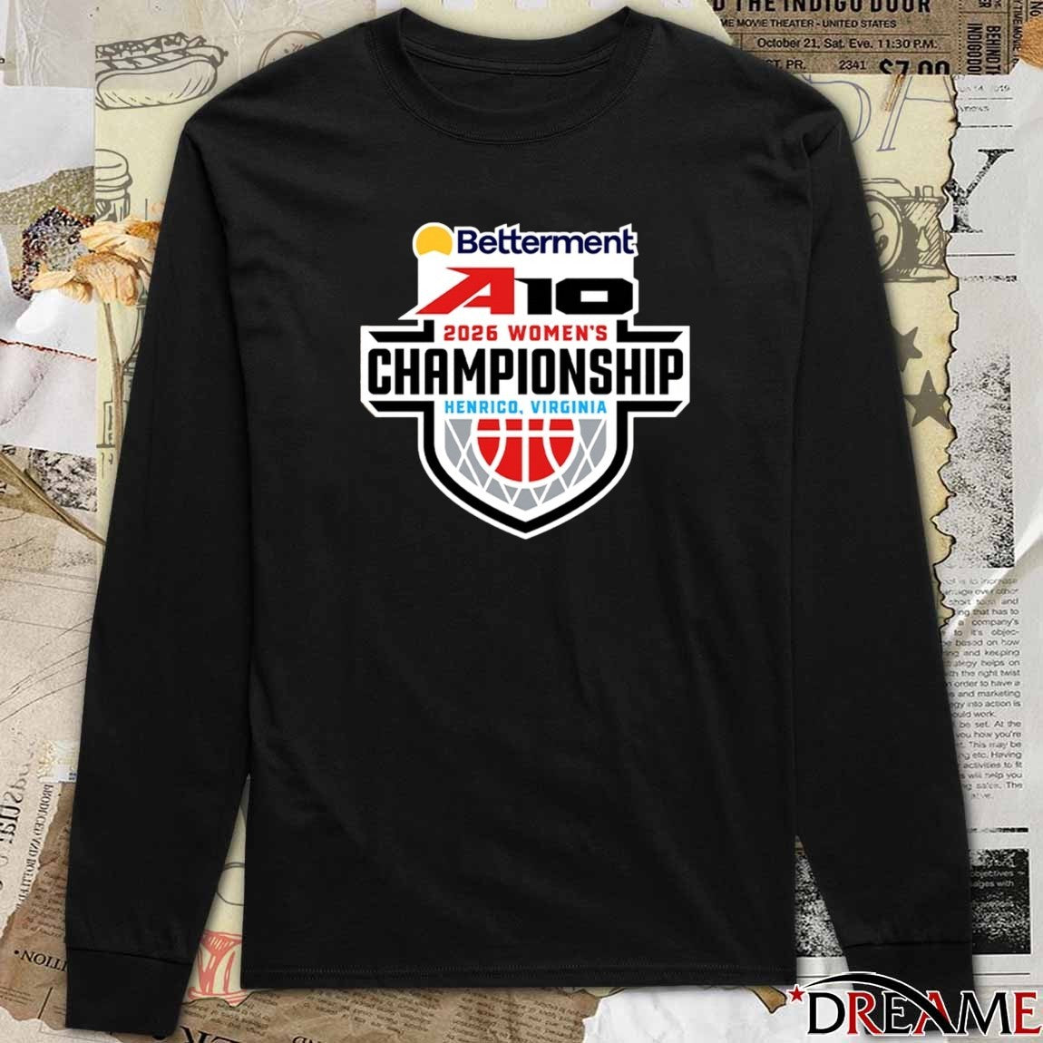 Betterment A10 2026 Women’s Championship Henrico Virginia Logo t-shirt