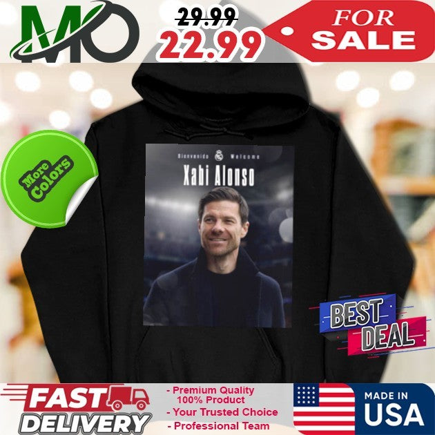 Bienvenido Welcome Xabi Alonso Real Madrid Football Manager Fan T-Shirt