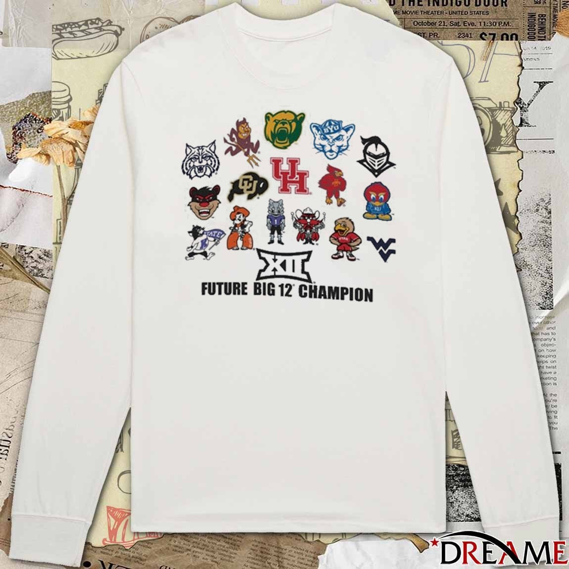 Big 12 Champion Future Big 12 Champion All Logos Mascot t-shirt