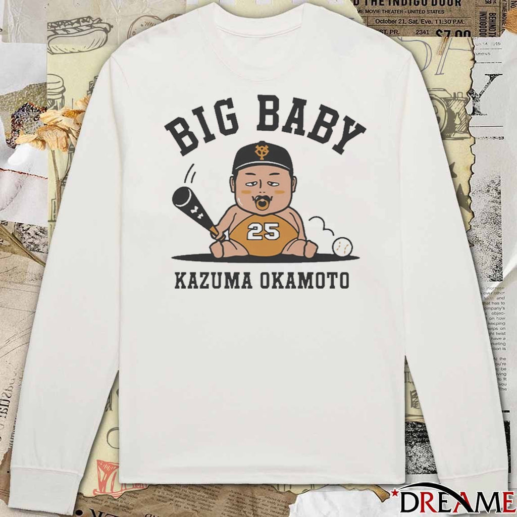 Big Baby Kazuma Okamoto Yomiuri Giants Baseball t-shirt