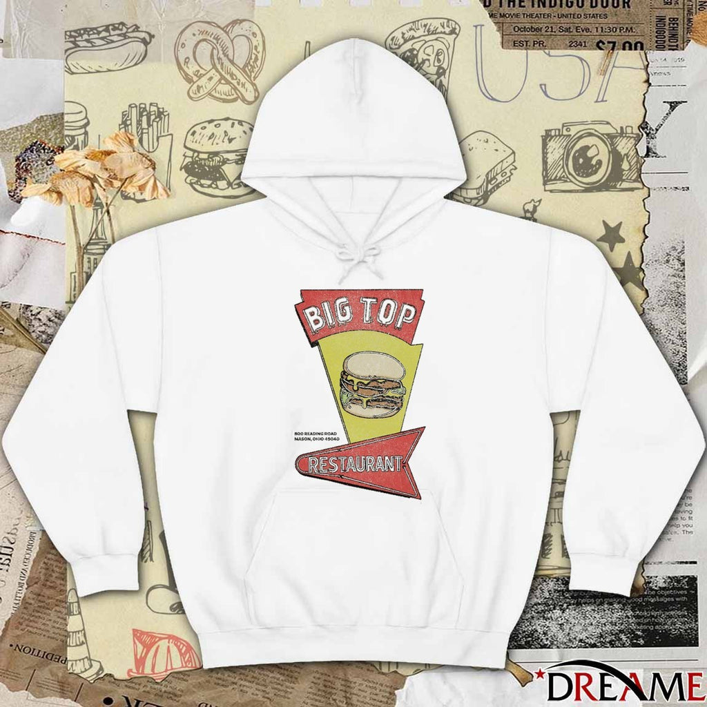 Big Top Restaurant 800 Reaching Road Mason Ohio t-shirt