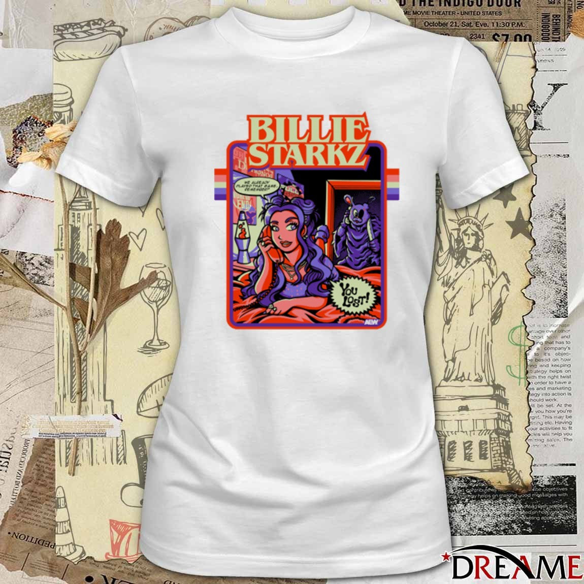 Billie Starkz Scream Rabbit Scream You Lost AEW 2025 t-shirt