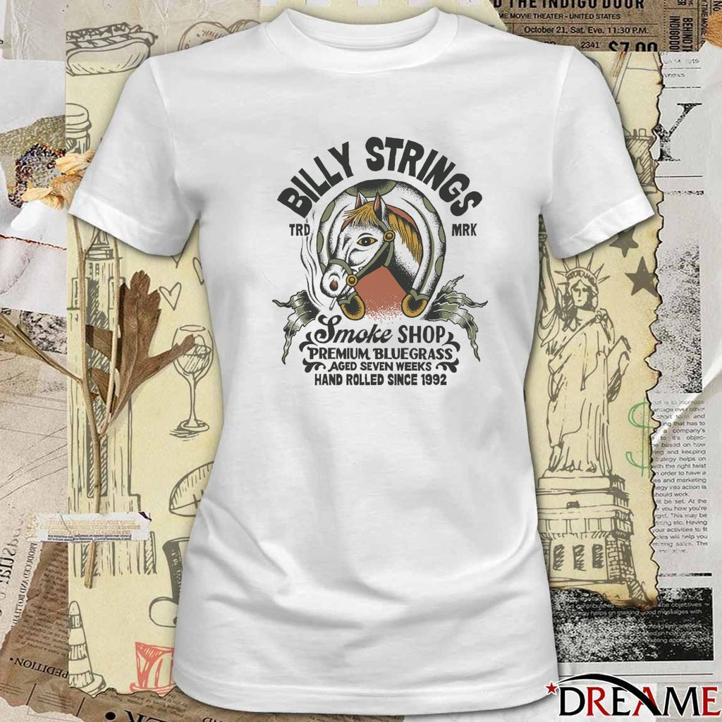 Billy Strings 2026 Winter Tour Smoke Shop Premium Blue Grass Aged Seven Weeks t-shirt