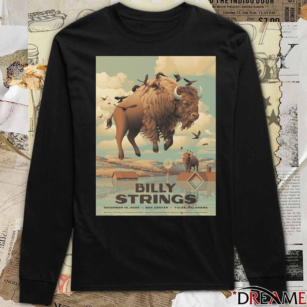 Billy Strings Concert December 10, 2025 BOK Center in Tulsa, Oklahoma Poster t-shirt