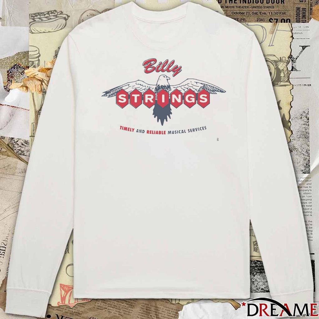 Billy Strings Winter 2026 Tour Timely And Reliable Musical Services t-shirt