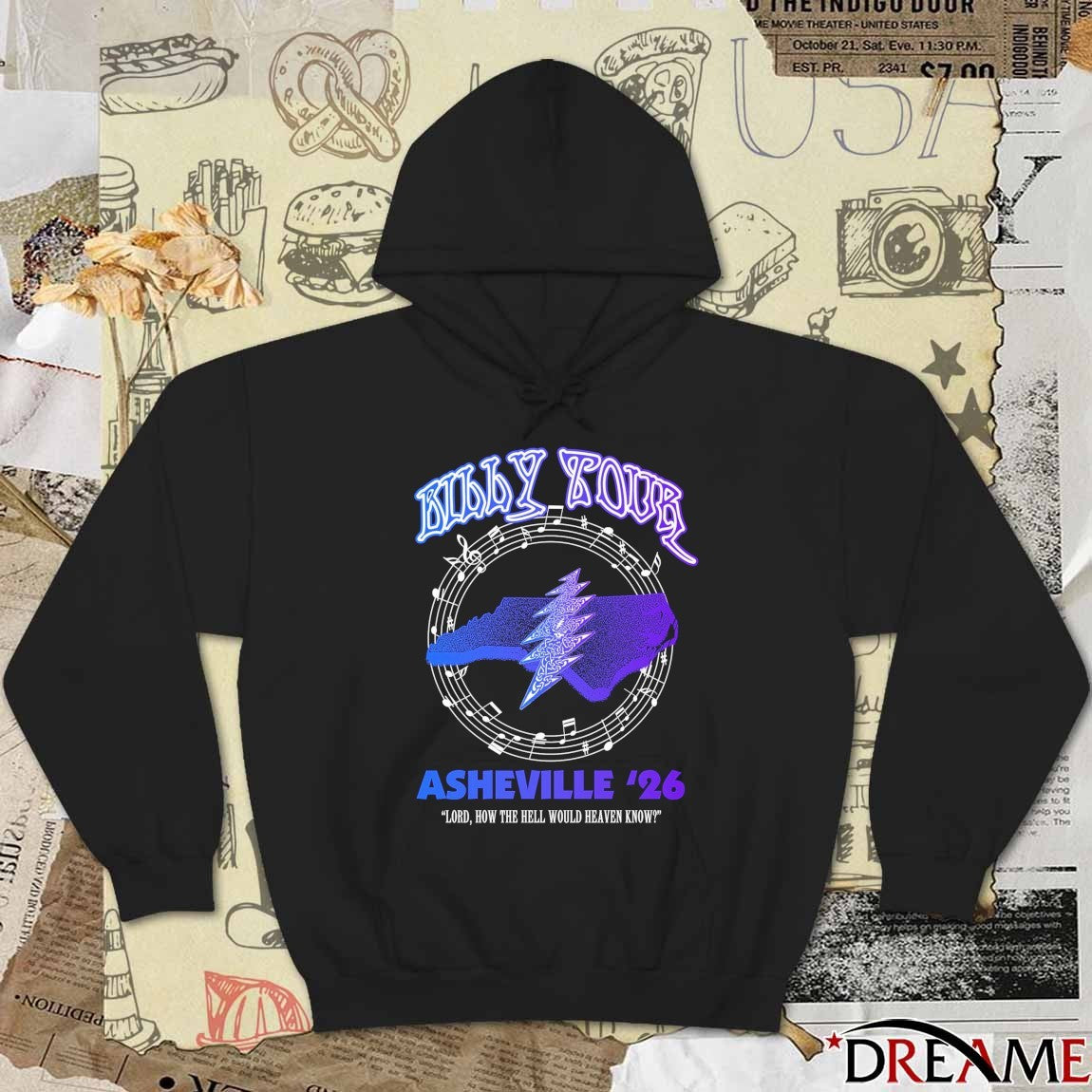Billy Tour Asheville 2026 Lord How The Hell Would Heaven Know t-shirt