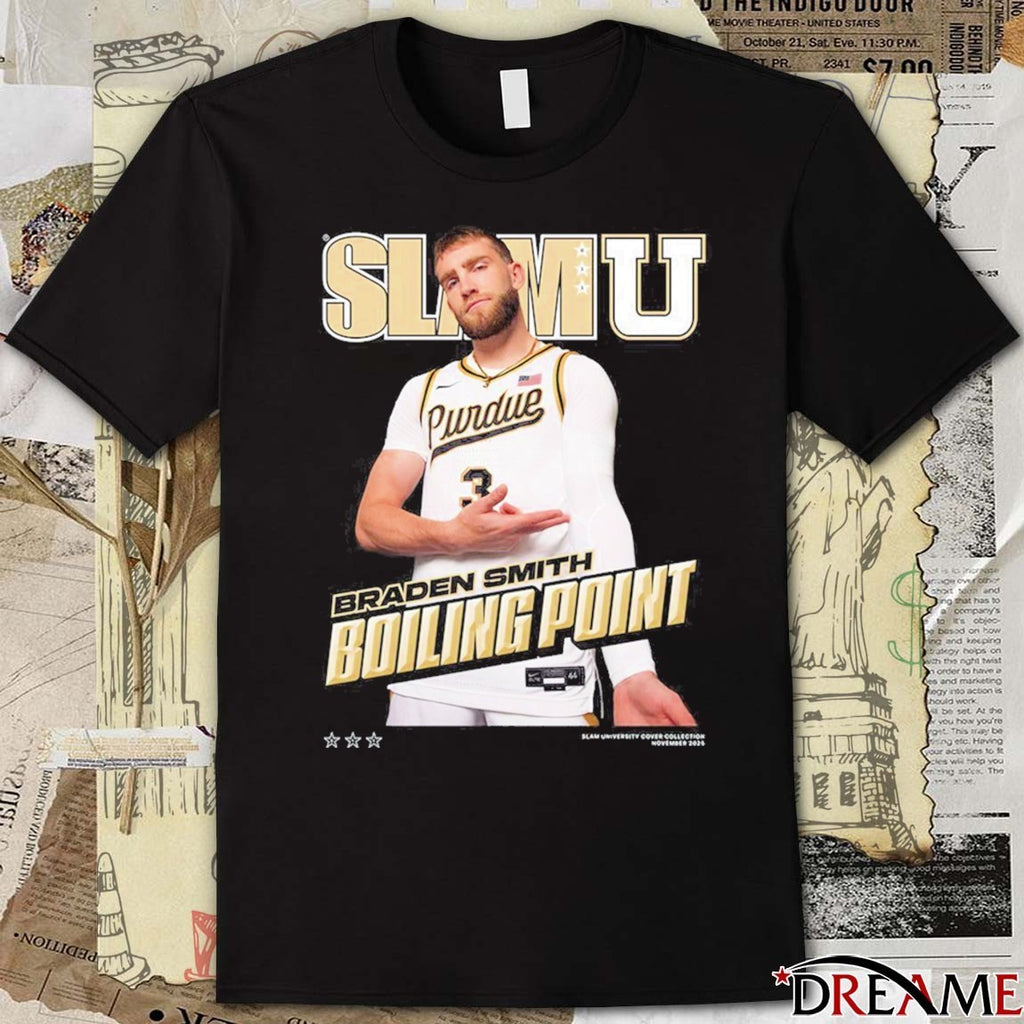 Black SLAMU Braden Smith Boiling Point Purdue Boilermakers Champions – Trending Now 2026 t-shirt
