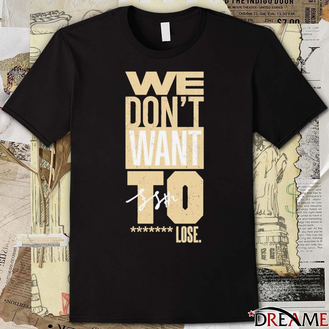 Black We Don’t Want To Lose Purdue Boilermakers Fletcher Signature t-shirt