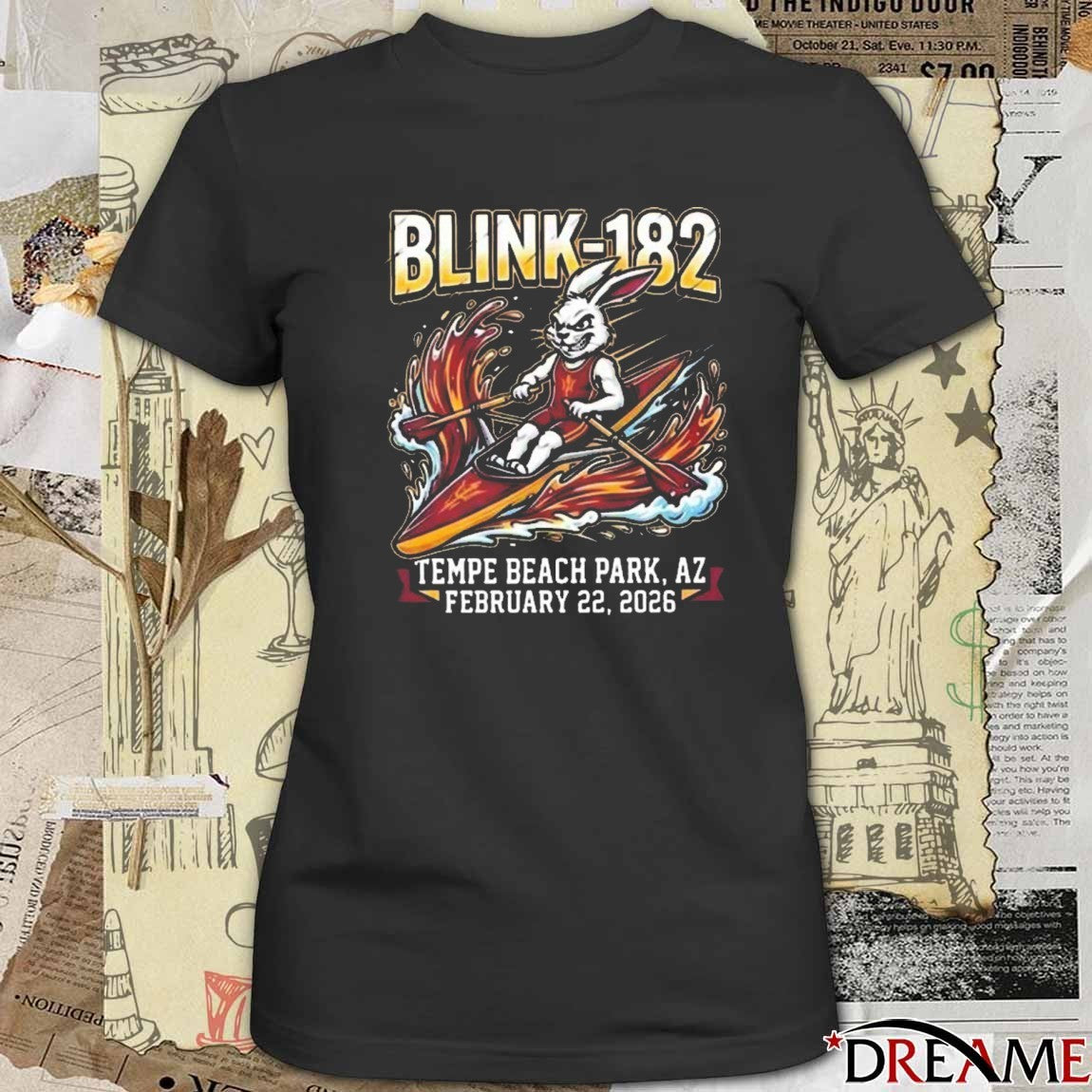 Blink-182 x ASU Rowing Music Show Innings Festival Arizona On February 22 2026 Tempe Beach Park AZ t-shirt